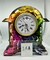 Resin Mantel Clock Black with Beautiful Spring Colors product 2